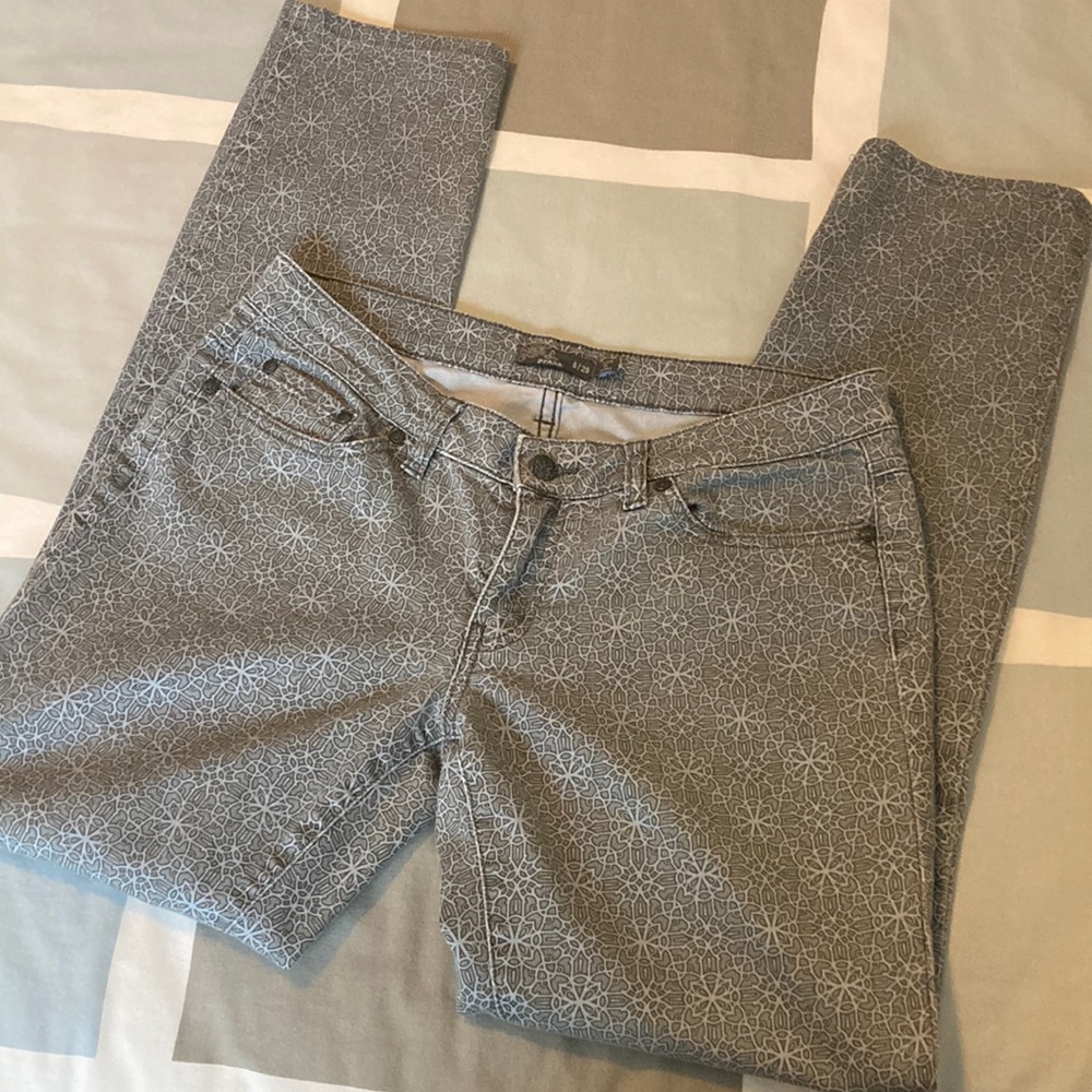 Prana Kara Straight grey mandala Jeans size 8